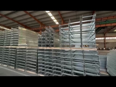 Zastosowalna srebrna stalowa drabina typu kablowa tablica ściana zamontowana do zarządzania kablami przeciwpożarowymi